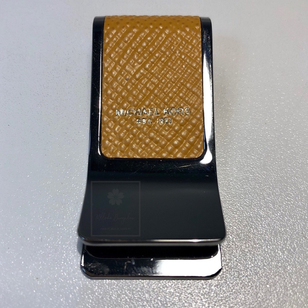 Michael Kors - Leather Inlay Money Clip - Ochre